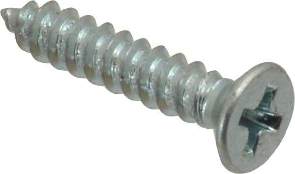Value Collection - #4 Flat Head Phillips Sheet Metal Screw - Steel, 5/8" OAL, Grade 2 - Benchmark Tooling