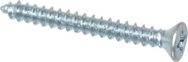Value Collection - #6 Flat Head Phillips Sheet Metal Screw - Steel, 1-1/4" OAL, Grade 2 - Benchmark Tooling