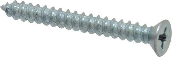 Value Collection - #8 Flat Head Phillips Sheet Metal Screw - Steel, 1-1/2" OAL, Grade 2 - Benchmark Tooling