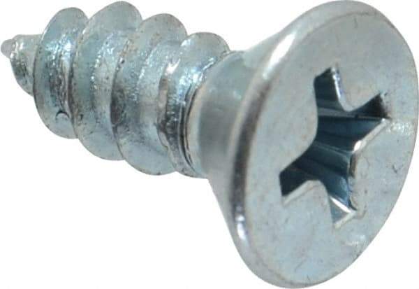 Value Collection - #10 Flat Head Phillips Sheet Metal Screw - Steel, 1/2" OAL, Grade 2 - Benchmark Tooling