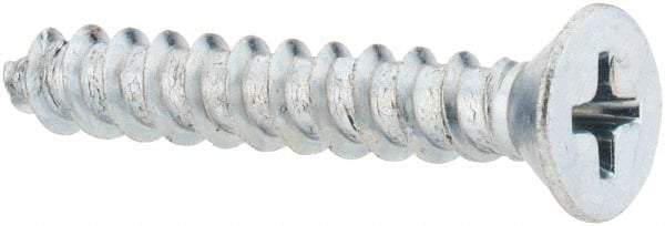 Value Collection - #10 Flat Head Phillips Sheet Metal Screw - Steel, 1-1/4" OAL, Grade 2 - Benchmark Tooling