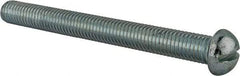 Value Collection - 1/2-13 UNC, 5" Length Under Head Slotted Drive Machine Screw - Round Head, Alloy Steel, Zinc-Plated Finish, Without Washer - Benchmark Tooling