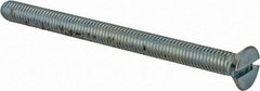 Value Collection - #10-32 UNF, 2-1/2" OAL Slotted Drive Machine Screw - Flat Head, Grade 2 Steel, Zinc-Plated Finish, Without Washer - Benchmark Tooling