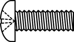 Value Collection - #5-40 UNC, 1/2" Length Under Head Phillips Drive Machine Screw - Pan Head, Grade J82 Steel, Zinc-Plated Finish, Without Washer - Benchmark Tooling