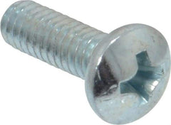 Value Collection - #8-32 UNC, 1/2" Length Under Head Phillips Drive Machine Screw - Pan Head, Grade 2 Steel, Zinc-Plated Finish, Without Washer - Benchmark Tooling