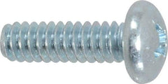 Value Collection - #10-24 UNC, 5/8" Length Under Head Phillips Drive Machine Screw - Pan Head, Grade 2 Steel, Zinc-Plated Finish, Without Washer - Benchmark Tooling