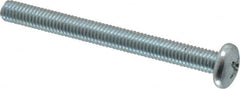 Value Collection - #10-32 UNF, 2" Length Under Head Phillips Drive Machine Screw - Pan Head, Grade 2 Steel, Zinc-Plated Finish, Without Washer - Benchmark Tooling