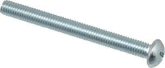 Value Collection - #10-32 UNF, 2" Length Under Head Phillips Drive Machine Screw - Round Head, Grade 2 Steel, Zinc-Plated Finish, Without Washer - Benchmark Tooling