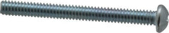 Value Collection - 1/4-20 UNC, 2-1/2" Length Under Head Phillips Drive Machine Screw - Round Head, Grade 2 Steel, Zinc-Plated Finish, Without Washer - Benchmark Tooling