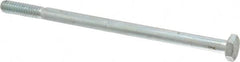 Made in USA - 1/4-20 UNC, 4-1/2" Length Under Head Hex Head Cap Screw - Partially Threaded, Grade 5 Steel, Zinc-Plated Finish, 7/16" Hex - Benchmark Tooling