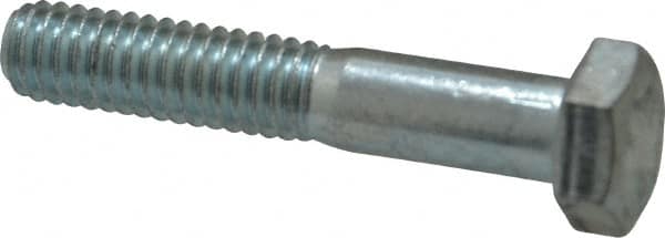 Made in USA - 5/16-18 UNC, 1-3/4" Length Under Head Hex Head Cap Screw - Partially Threaded, Grade 5 Steel, Zinc-Plated Finish, 1/2" Hex - Benchmark Tooling