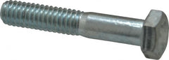 Made in USA - 5/16-18 UNC, 1-3/4" Length Under Head Hex Head Cap Screw - Partially Threaded, Grade 5 Steel, Zinc-Plated Finish, 1/2" Hex - Benchmark Tooling