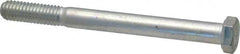 Made in USA - 3/8-16 UNC, 4" Length Under Head Hex Head Cap Screw - Partially Threaded, Grade 5 Steel, Zinc-Plated Finish, 9/16" Hex - Benchmark Tooling