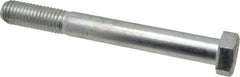 Made in USA - 5/8-11 UNC, 5-1/2" Length Under Head Hex Head Cap Screw - Partially Threaded, Grade 5 Steel, Zinc-Plated Finish, 15/16" Hex - Benchmark Tooling