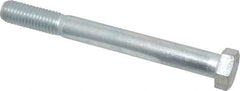 Made in USA - 5/8-11 UNC, 6" Length Under Head Hex Head Cap Screw - Partially Threaded, Grade 5 Steel, Zinc-Plated Finish, 15/16" Hex - Benchmark Tooling