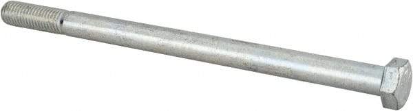 Made in North America - 5/8-11 UNC, 10" Length Under Head Hex Head Cap Screw - Partially Threaded, Grade 5 Steel, Zinc-Plated Finish, 15/16" Hex - Benchmark Tooling