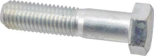 Made in USA - 3/4-10 UNC, 3-1/4" Length Under Head Hex Head Cap Screw - Partially Threaded, Grade 5 Steel, Zinc-Plated Finish, 1-1/8" Hex - Benchmark Tooling