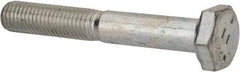 Made in USA - 1/4-28 UNF, 1-3/4" Length Under Head Hex Head Cap Screw - Partially Threaded, Grade 5 Steel, Zinc-Plated Finish, 1/2" Hex - Benchmark Tooling