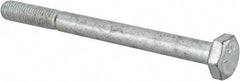 Made in USA - 1/4-28 UNF, 3" Length Under Head Hex Head Cap Screw - Partially Threaded, Grade 5 Steel, Zinc-Plated Finish, 1/2" Hex - Benchmark Tooling