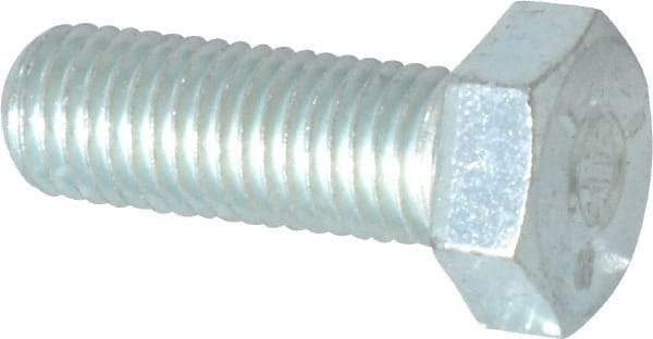Made in USA - 5/16-24 UNF, 7/8" Length Under Head Hex Head Cap Screw - Fully Threaded, Grade 5 Steel, Zinc-Plated Finish, 1/2" Hex - Benchmark Tooling