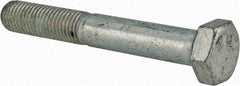 Made in USA - 5/16-24 UNF, 2-1/4" Length Under Head Hex Head Cap Screw - Partially Threaded, Grade 5 Steel, Zinc-Plated Finish, 1/2" Hex - Benchmark Tooling