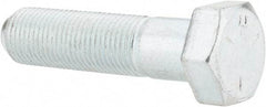 Made in USA - 1/2-20 UNF, 2" Length Under Head Hex Head Cap Screw - Partially Threaded, Grade 5 Steel, Zinc-Plated Finish, 3/4" Hex - Benchmark Tooling