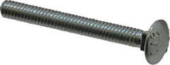 Value Collection - 1/4-20 UNC 2-1/4" Length Under Head, Standard Square Neck, Carriage Bolt - Grade 2 Steel, Zinc-Plated Finish - Benchmark Tooling