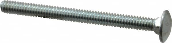 Value Collection - 1/4-20 UNC 3" Length Under Head, Standard Square Neck, Carriage Bolt - Grade 2 Steel, Zinc-Plated Finish - Benchmark Tooling