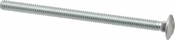 Value Collection - 1/4-20 UNC 4" Length Under Head, Standard Square Neck, Carriage Bolt - Grade 2 Steel, Zinc-Plated Finish - Benchmark Tooling