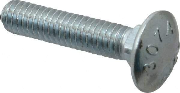 Value Collection - 5/16-18 UNC 1-1/2" Length Under Head, Standard Square Neck, Carriage Bolt - Grade 2 Steel, Zinc-Plated Finish - Benchmark Tooling