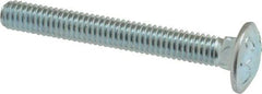 Value Collection - 5/16-18 UNC 2-1/2" Length Under Head, Standard Square Neck, Carriage Bolt - Grade 2 Steel, Zinc-Plated Finish - Benchmark Tooling