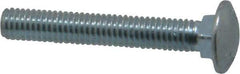 Value Collection - 3/8-16 UNC 2-1/2" Length Under Head, Standard Square Neck, Carriage Bolt - Grade 2 Steel, Zinc-Plated Finish - Benchmark Tooling