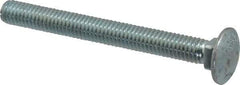 Value Collection - 3/8-16 UNC 3-1/2" Length Under Head, Standard Square Neck, Carriage Bolt - Grade 2 Steel, Zinc-Plated Finish - Benchmark Tooling