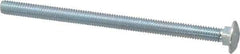 Value Collection - 3/8-16 UNC 6" Length Under Head, Standard Square Neck, Carriage Bolt - Grade 2 Steel, Zinc-Plated Finish - Benchmark Tooling