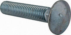 Value Collection - 1/2-13 UNC 2-1/2" Length Under Head, Standard Square Neck, Carriage Bolt - Grade 2 Steel, Zinc-Plated Finish - Benchmark Tooling