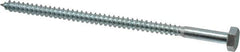 Value Collection - 1/4" Screw, 5" Length Under Head, Steel, Hex Head Lag Screw - Zinc Plated, Grade 2 - Benchmark Tooling