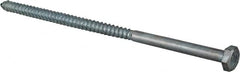 Value Collection - 1/4" Screw, 6" Length Under Head, Steel, Hex Head Lag Screw - Zinc Plated, Grade 2 - Benchmark Tooling