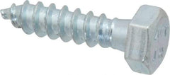 Value Collection - 5/16" Screw, 1-1/4" Length Under Head, Steel, Hex Head Lag Screw - Zinc Plated, Grade 2 - Benchmark Tooling