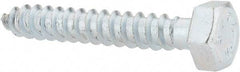 Value Collection - 5/16" Screw, 2" Length Under Head, Steel, Hex Head Lag Screw - Zinc Plated, Grade 2 - Benchmark Tooling