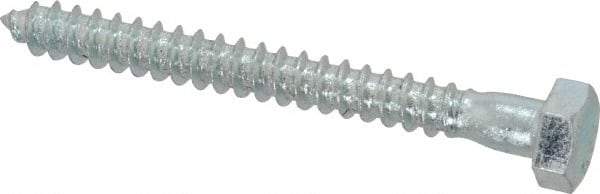 Value Collection - 5/16" Screw, 3" Length Under Head, Steel, Hex Head Lag Screw - Zinc Plated, Grade 2 - Benchmark Tooling