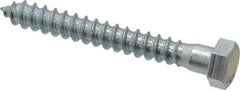 Value Collection - 3/8" Screw, 3" Length Under Head, Steel, Hex Head Lag Screw - Zinc Plated, Grade 2 - Benchmark Tooling
