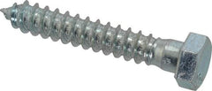 Value Collection - 1/2" Screw, 3" Length Under Head, Steel, Hex Head Lag Screw - Zinc Plated, Grade 2 - Benchmark Tooling