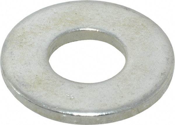 Value Collection - 3/8" Screw, Steel USS Flat Washer - 7/16" ID x 1" OD, 0.0781" Thick, Zinc-Plated Finish - Benchmark Tooling