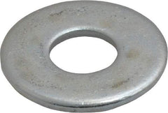 Value Collection - 7/16" Screw, Steel USS Flat Washer - 1/2" ID x 1-1/4" OD, 0.0781" Thick, Zinc-Plated Finish - Benchmark Tooling
