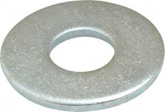 Value Collection - 5/8" Screw, Steel USS Flat Washer - 11/16" ID x 1-3/4" OD, 9/64" Thick, Zinc-Plated Finish - Benchmark Tooling