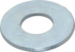 Value Collection - 1" Screw, Steel USS Flat Washer - 1-1/16" ID x 2-1/2" OD, 0.1719" Thick, Zinc-Plated Finish - Benchmark Tooling