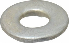 Value Collection - #8 Screw, Steel SAE Flat Washer - 3/16" ID x 7/16" OD, 3/64" Thick, Zinc-Plated Finish - Benchmark Tooling