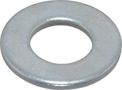 Value Collection - 3/8" Screw, Steel SAE Flat Washer - 13/32" ID x 13/16" OD, 1/16" Thick, Zinc-Plated Finish - Benchmark Tooling