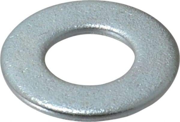 Value Collection - 1/2" Screw, Steel SAE Flat Washer - 17/32" ID x 1-1/16" OD, 3/32" Thick, Zinc-Plated Finish - Benchmark Tooling