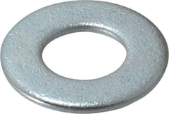 Value Collection - 1/2" Screw, Steel SAE Flat Washer - 17/32" ID x 1-1/16" OD, 3/32" Thick, Zinc-Plated Finish - Benchmark Tooling